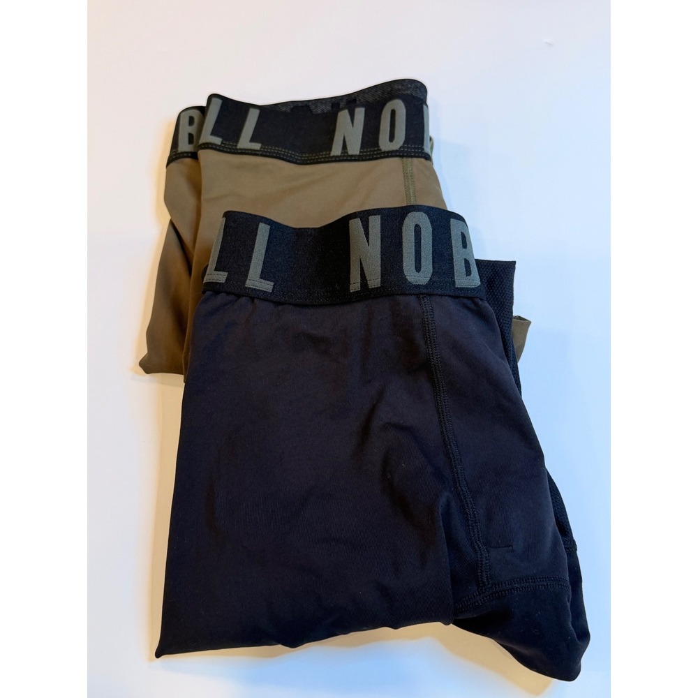 NOBULL Mens Compression Tights Bundle Black Olive Green Training Leggings L